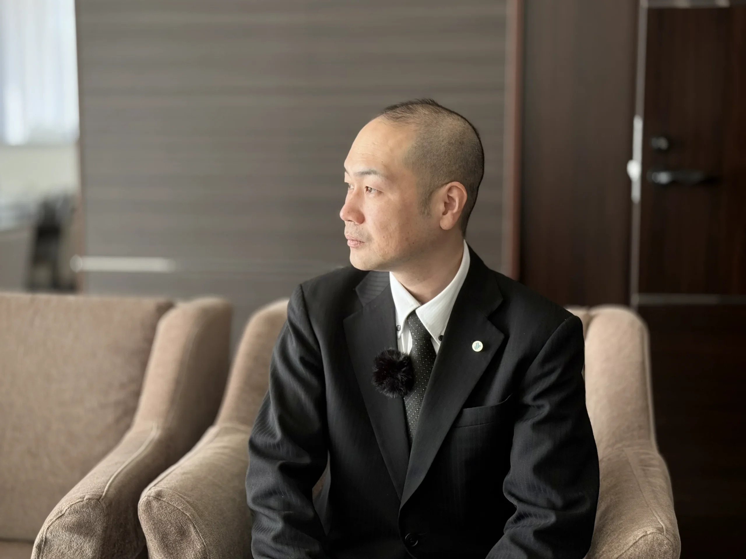 取材を受けるさん